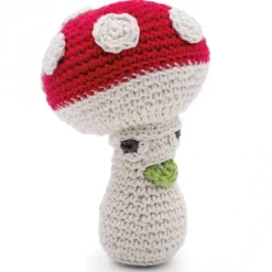 Hochet champignon en crochet "The veggy toys", coton bio<MyuM Store