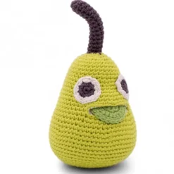 Hochet poire en crochet "The veggy toys", coton bio<MyuM Cheap