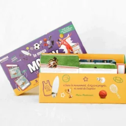 Imagier des SPORTS OLYMPIQUES mega Mondy, cartes de nomenclature<Observe Montessori Clearance