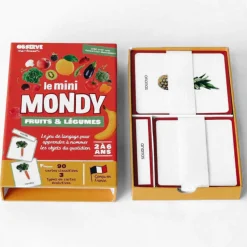 Imagier FRUITS & LEGUMES mini Mondy, cartes de nomenclature<Observe Montessori Cheap
