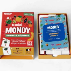 Imagier FRUITS & LEGUMES mini Mondy, cartes de nomenclature<Observe Montessori Cheap