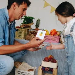 Imagier FRUITS & LEGUMES mini Mondy, cartes de nomenclature<Observe Montessori Cheap