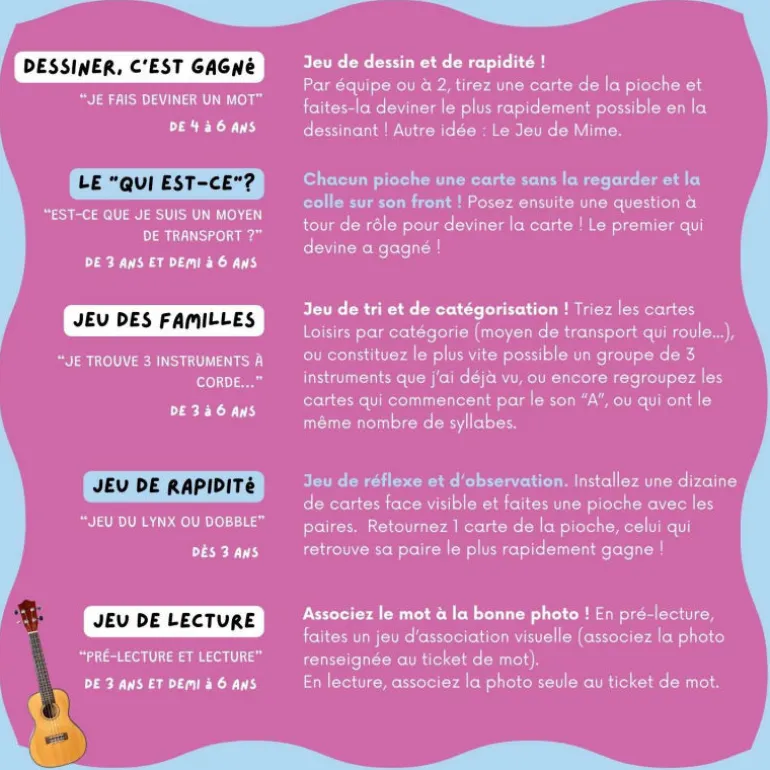Imagier LOISIRS mini Mondy, cartes de nomenclature<Observe Montessori Cheap