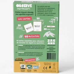 Imagier MAISON & VETEMENTS mini Mondy, cartes de nomenclature<Observe Montessori Store