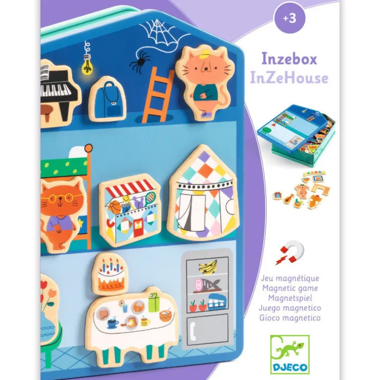 Inzebox InZeHouse, jeu magnétique 3089<Djeco Clearance