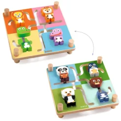 Jeu de labyrinthe en bois "Spinamix" 1611<Djeco Online