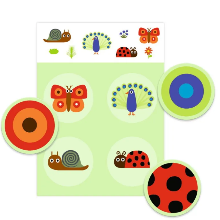 Jeu de loto "Plumes & poils" 8191<Djeco Clearance