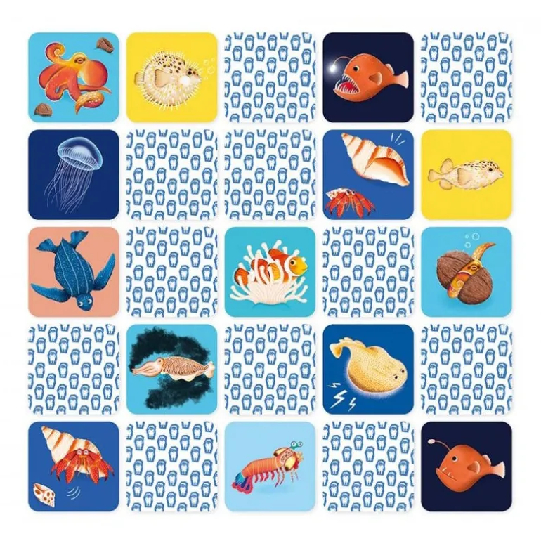 Jeu de mémory 'L'animal marin et son super-pouvoir' Pirouette Cacahouète<PIROUETTE CACAHOUETE Cheap