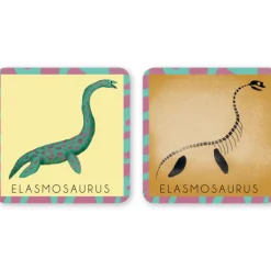Jeu de mémory 'Le dinosaure et son squelette' Pirouette Cacahouète<PIROUETTE CACAHOUETE Best Sale