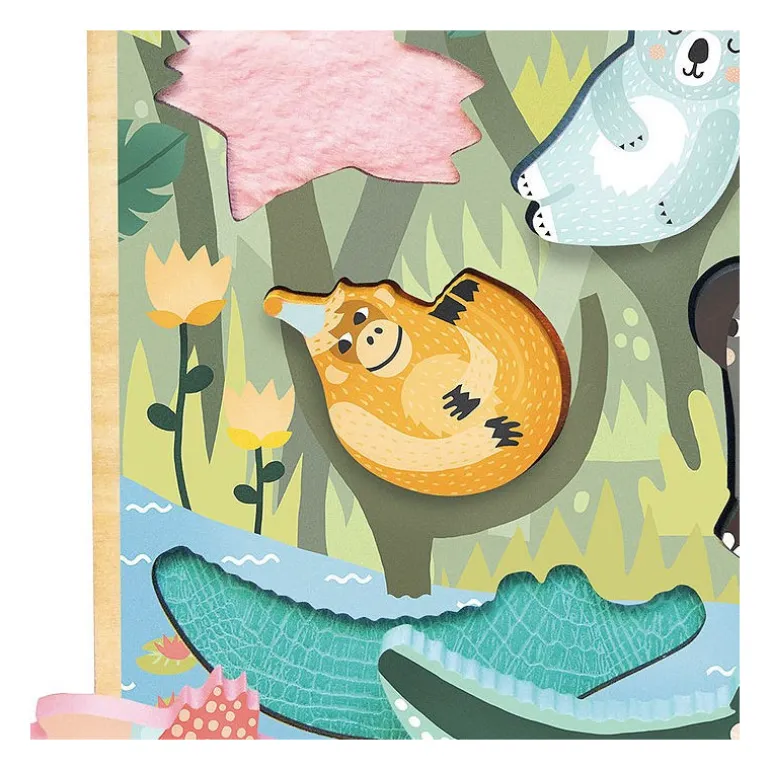 Jeu d'encastrement tactile 'Jungle' Michelle Carlslund 8502<VILAC Discount