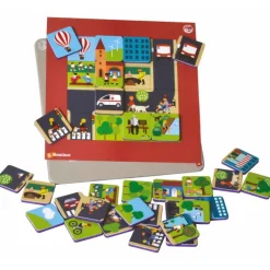 Jeu puzzle magnétique 'Ma petite ville'<SEPP jeux New