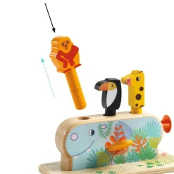 Jouet d'éveil en bois "Multi Pop" 6291<Djeco Online