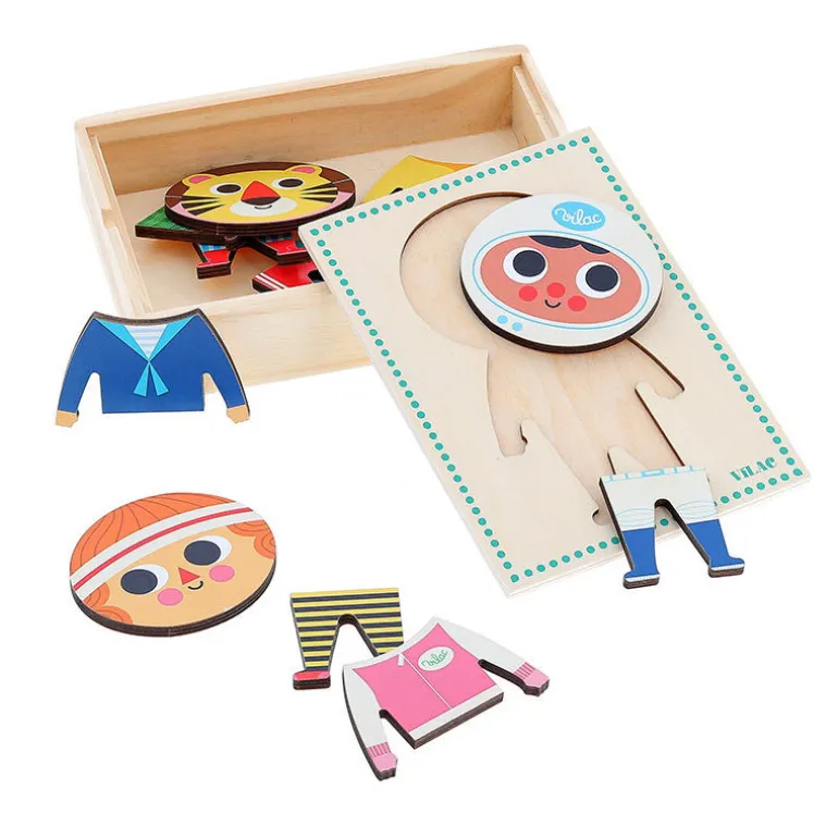 Jules à habiller - Puzzles en bois - Ingela P. Arrhenius 7625<VILAC Flash Sale