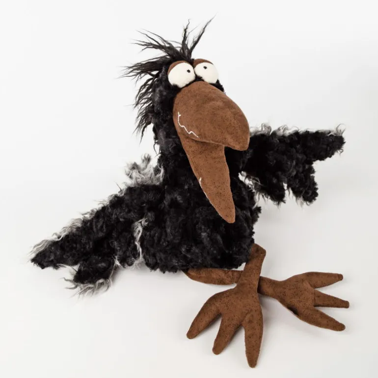 July Jewels, corbeau en peluche Kikeriki 42981<SIGIKID Hot