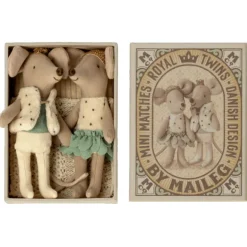 Jumeaux souris royaux dans leur boîte<Maileg Outlet