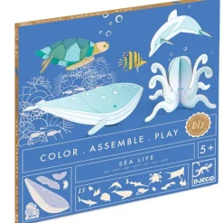 Kit animaux DIY "Mer" 8002 Color. Assemble. Play<Djeco Cheap