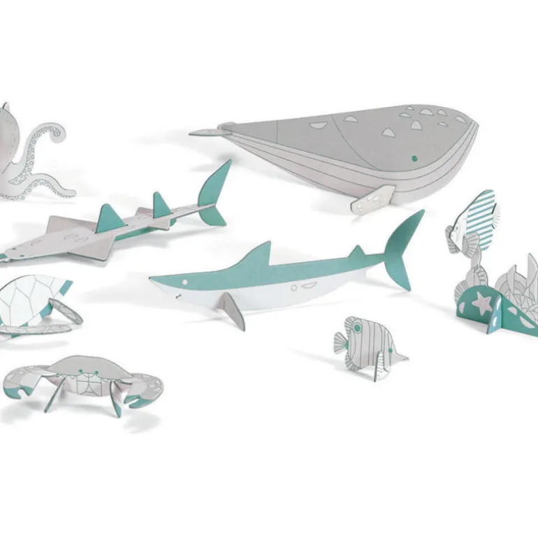 Kit animaux DIY "Mer" 8002 Color. Assemble. Play<Djeco Cheap
