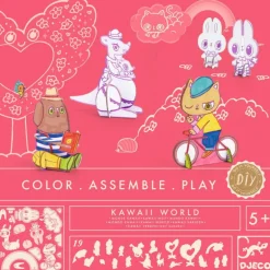 Kit figurines kawaï DIY "Kawaii World" 8007 Color. Assemble. Play<Djeco Cheap