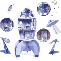 Kit fusée spatiale DIY 8009 Color. Assemble. Play<Djeco Hot