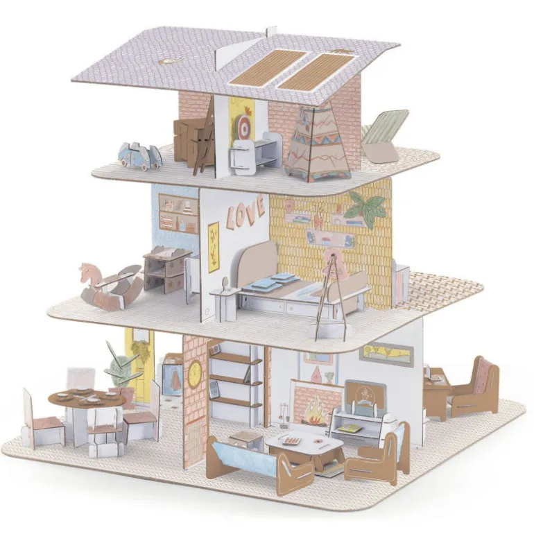 Kit maison de poupée DIY 8005 Color. Assemble. Play<Djeco Cheap