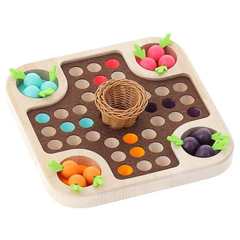 La course du potager 'Jour de récolte' jeu des petits chevaux en bois 2160<VILAC Flash Sale