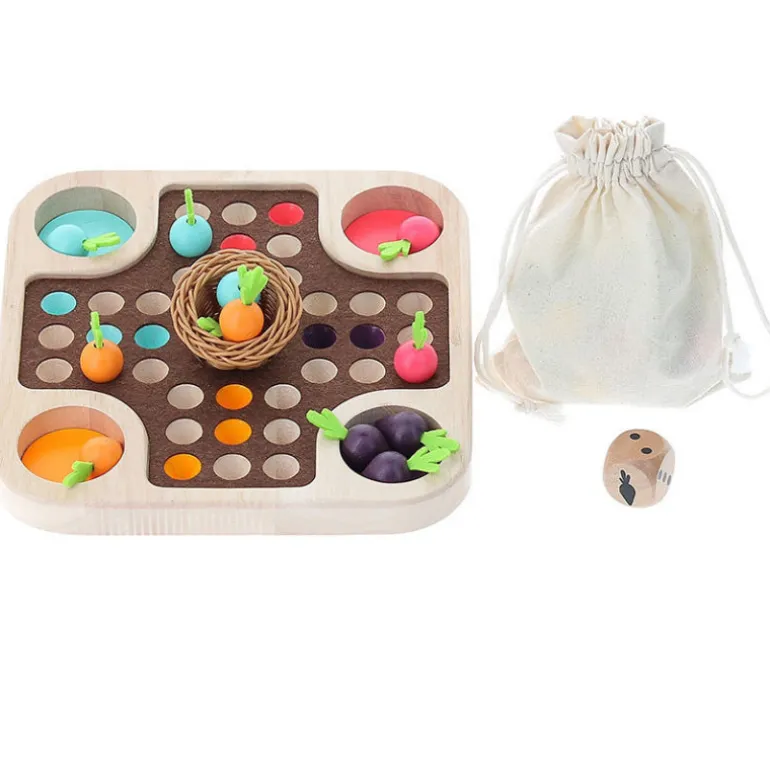 La course du potager 'Jour de récolte' jeu des petits chevaux en bois 2160<VILAC Flash Sale