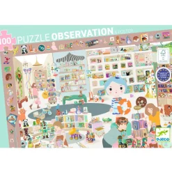 La petite boutique , Puzzle observation 100 pcs 7513<Djeco Discount