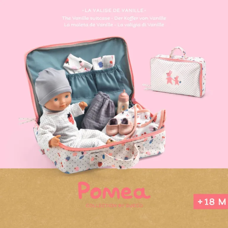 La valise de Vanille - Poupée POMEA de 7866<Djeco Fashion