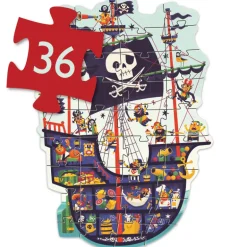 Le bateau des pirates, puzzle géant 36 pcs 7129<Djeco Cheap