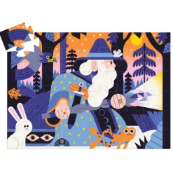 Le magicien au sceptre de cristal, puzzle 36 pcs silhouette 7299<Djeco Outlet