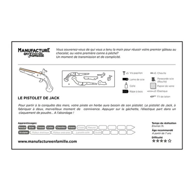 Le pistolet de Jack de<Manufacture en famille Clearance