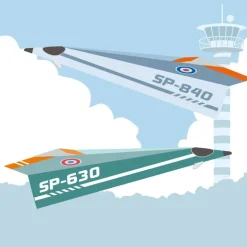 Les avions de vitesse, maquettes en papier ''<Sophie et Martin Best Sale