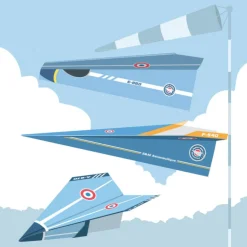 Les avions planeurs, maquettes en papier ''<Sophie et Martin Discount