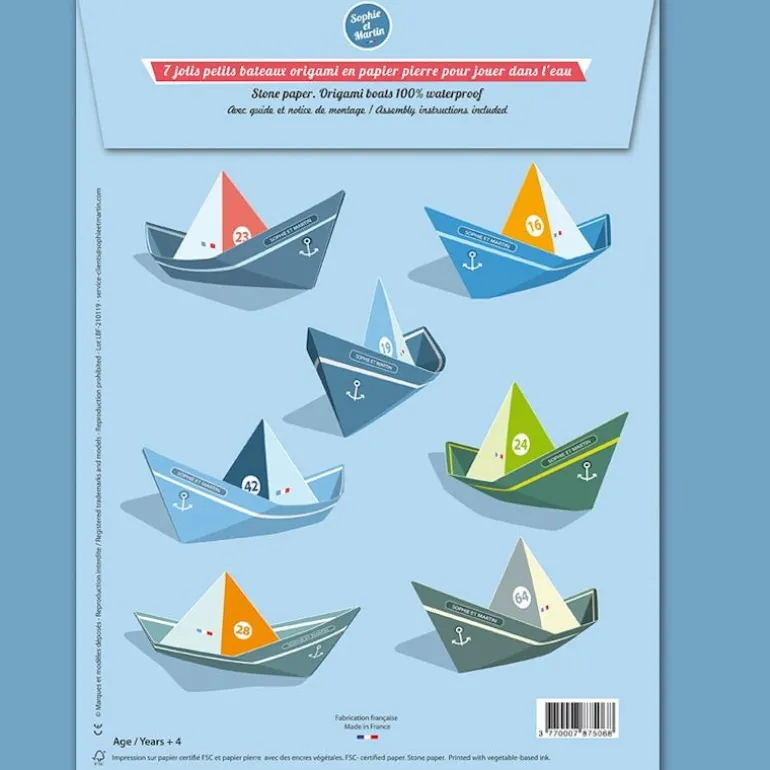 Les bateaux flottants, maquettes en papier ''<Sophie et Martin Cheap