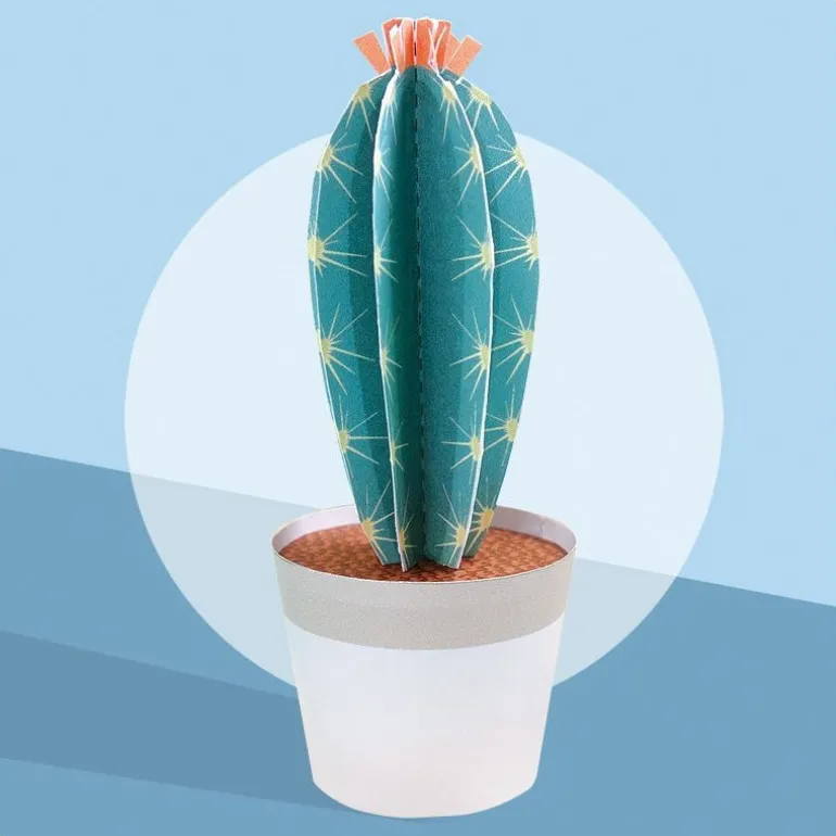 Les petits cactus, maquettes en papier ''<Sophie et Martin Discount