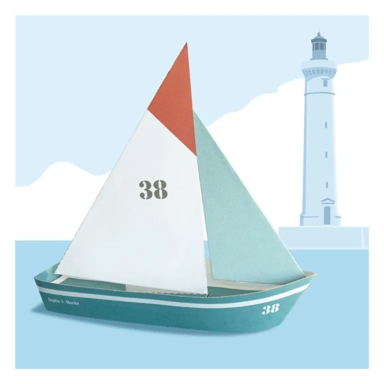 Les petits voiliers, maquettes en papier ''<Sophie et Martin Cheap