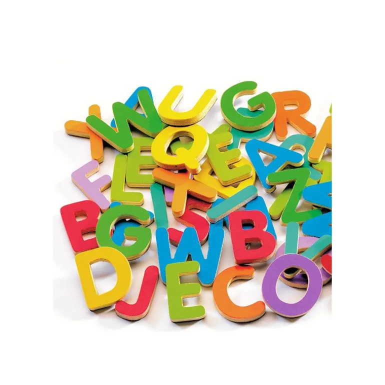 Lettres magnétiques fantaisie en bois DJO3100<Djeco Fashion