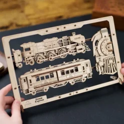 Locomotive à vapeur – UGEARS Puzzle 2,5D en bois<UGEARS models Outlet