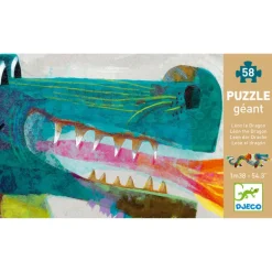 Léon le dragon, puzzle géant 58 pcs 7170<Djeco Shop