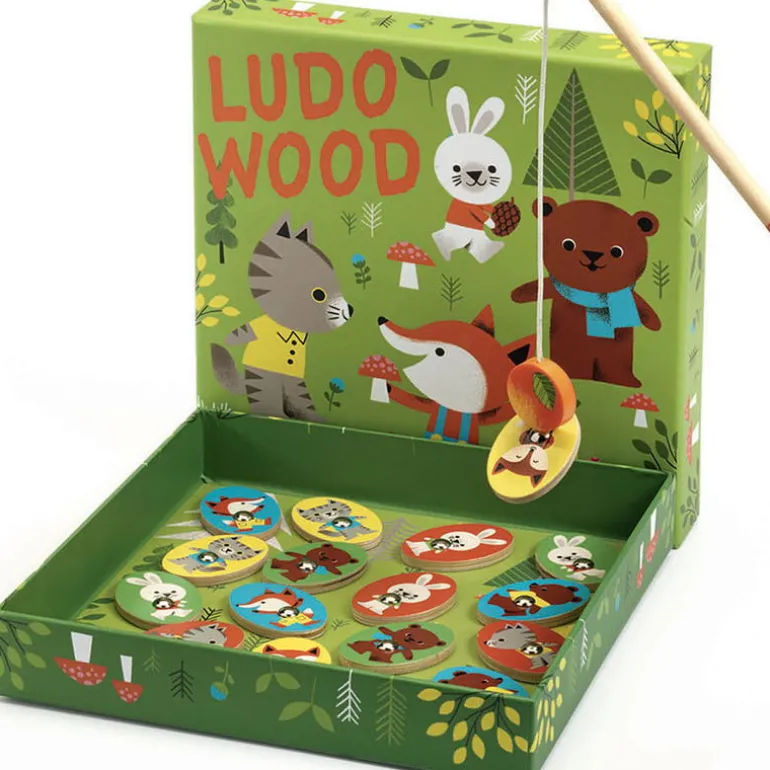 Ludo Wood 4 jeux éducatifs en bois 1628<Djeco Flash Sale