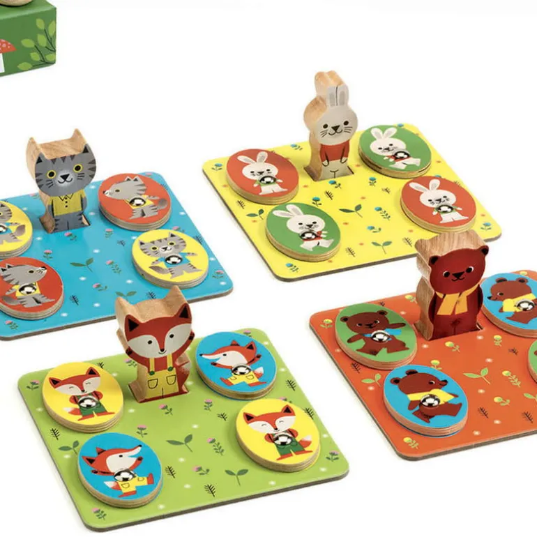 Ludo Wood 4 jeux éducatifs en bois 1628<Djeco Flash Sale