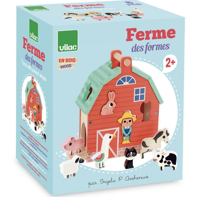 Ma belle ferme des formes en bois - Ingela P. Arrhenius - 7623<VILAC Cheap
