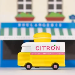 Macaron Van voiture - Jaune citron<Candylab TOYS Cheap