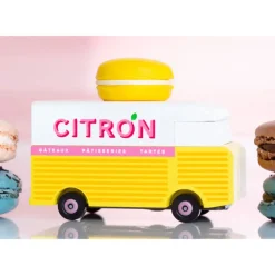 Macaron Van voiture - Jaune citron<Candylab TOYS Cheap