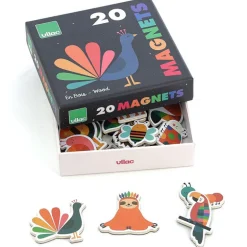 Magnets en bois "Animaux Arc-en-ciel" Andy Westface pour 7421<VILAC Fashion