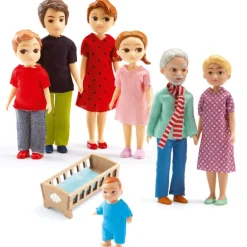 Maison de poupées meublée Cubic + Poupées<Djeco Store