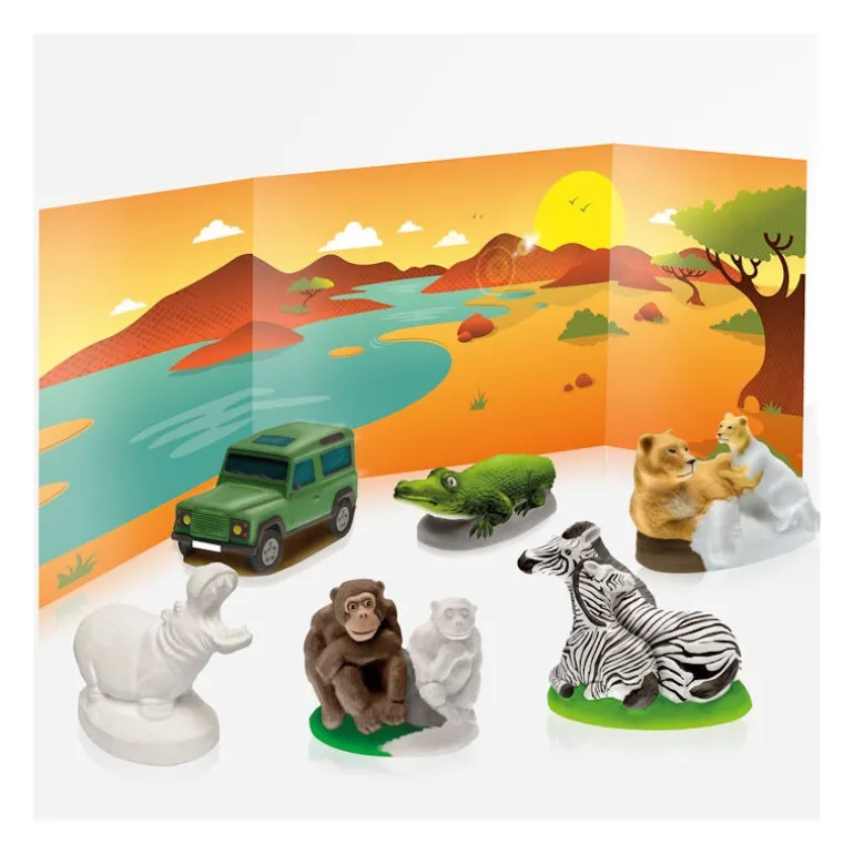 Animaux de la savane, coffret 6 moules 39010<Mako moulages Shop