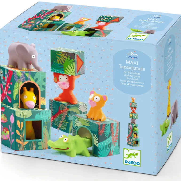 Maxi Topanijungle, jeu de cubes 9101<Djeco Store