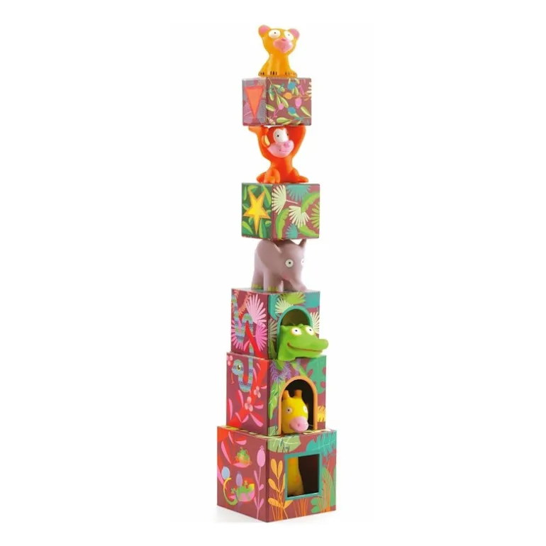 Maxi Topanijungle, jeu de cubes 9101<Djeco Store