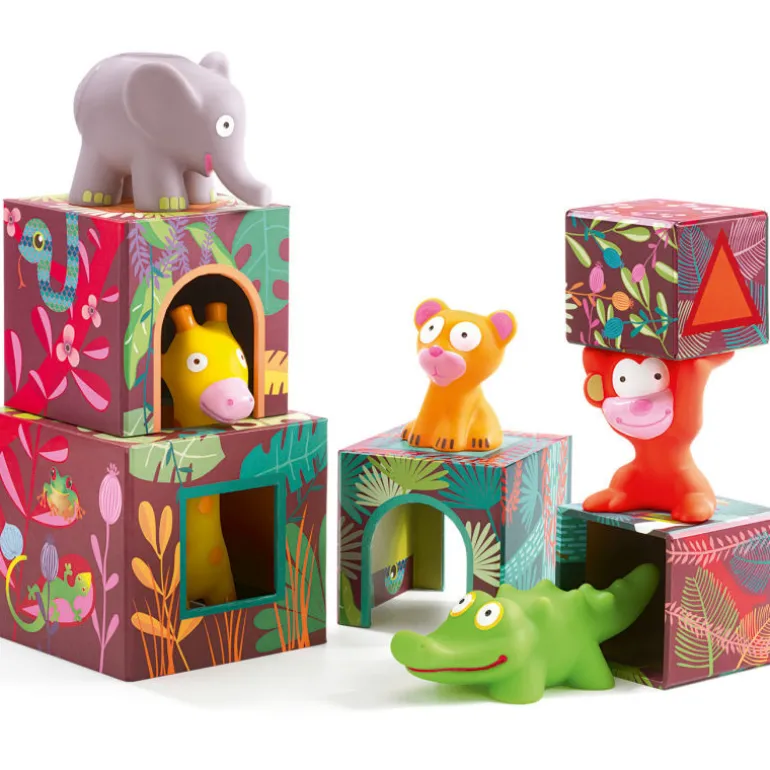 Maxi Topanijungle, jeu de cubes 9101<Djeco Store